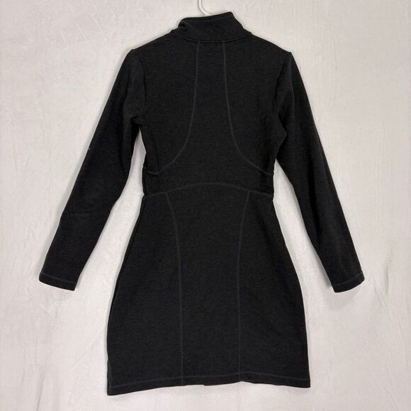 Athleta Women's Grey Quarter Zip Long Sleeve Workout Dress Size Small - Picture 7 of 13